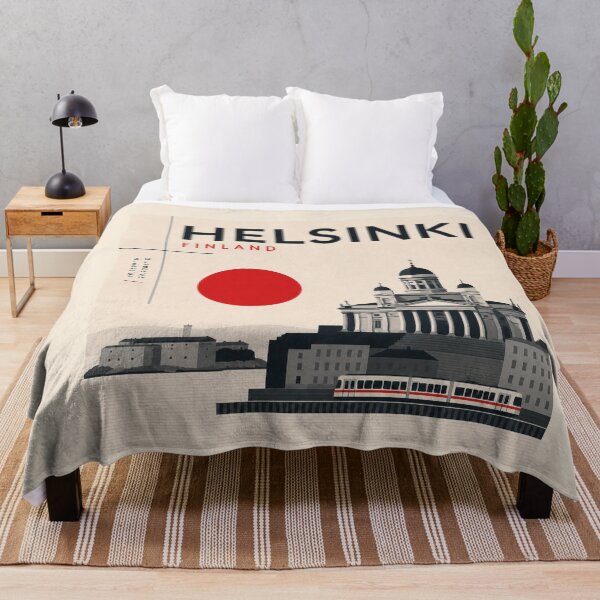 Item preview, Helsinki swiss style poster designed and sold by CMYKStudio.