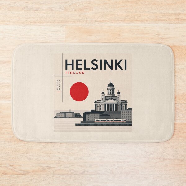 Item preview, Helsinki swiss style poster designed and sold by CMYKStudio.