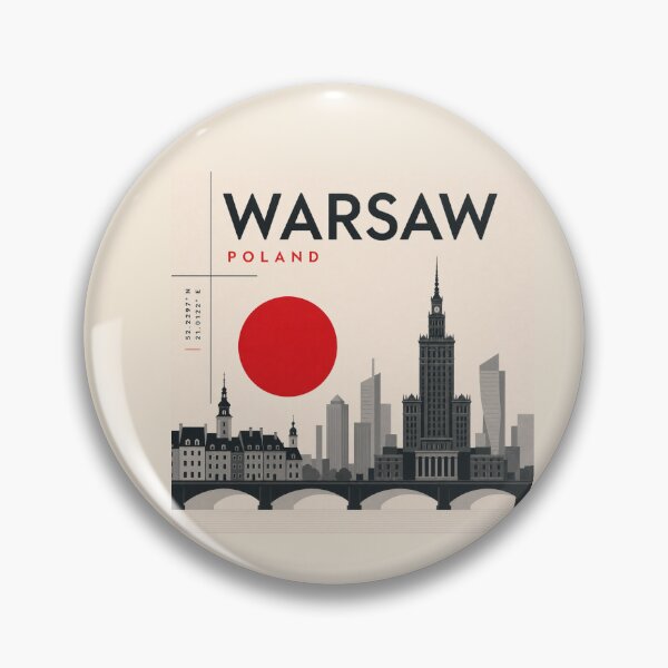 Item preview, Warsaw swiss style poster designed and sold by CMYKStudio.