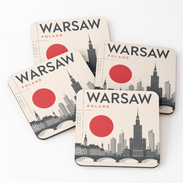Item preview, Warsaw swiss style poster designed and sold by CMYKStudio.