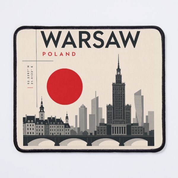 Item preview, Warsaw swiss style poster designed and sold by CMYKStudio.