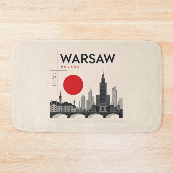 Item preview, Warsaw swiss style poster designed and sold by CMYKStudio.