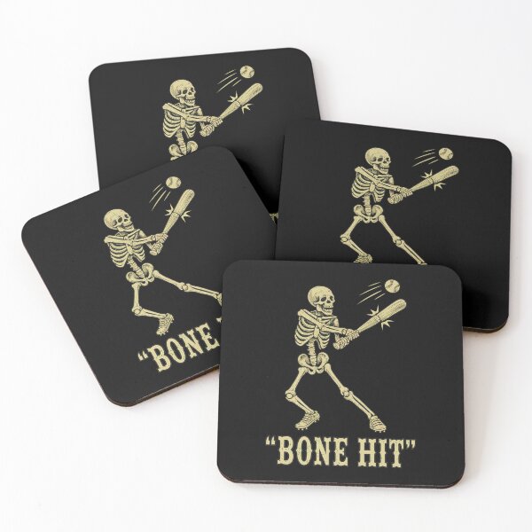 Item preview, Bone Hit Skeleton Baseball Player Vintage Art designed and sold by BlossomieStore.