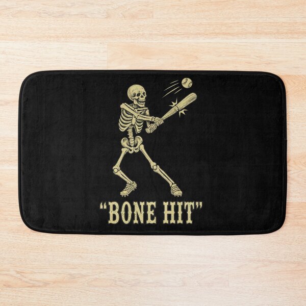 Item preview, Bone Hit Skeleton Baseball Player Vintage Art designed and sold by BlossomieStore.