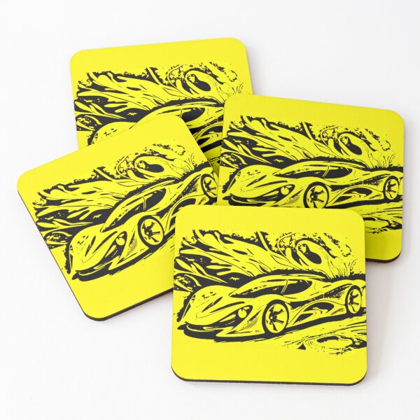 Item preview, Vibrant Abstract Hypercar Ink Splatter Monochrome Concept Art designed and sold by Nexus Space.
