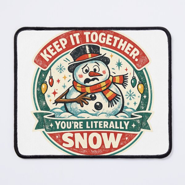 Item preview, Keep It Together You're Literally Snow Funny Retro Snowman Design designed and sold by OrbitLabs.