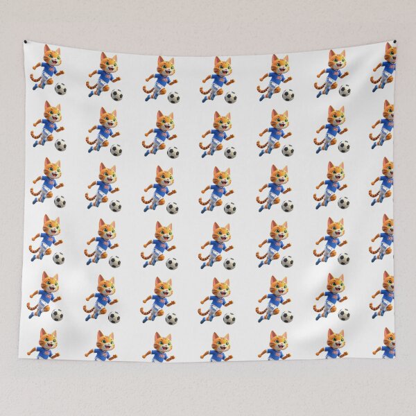 Item preview, Gatto Playing Soccer  designed and sold by BajioAmigos.