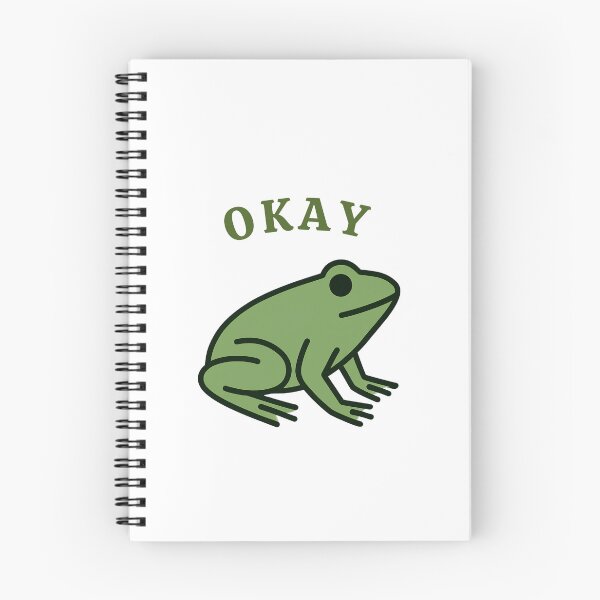 Item preview, Cute Okay Frog Minimalist Funny Meme Design designed and sold by Inka Moon Design.