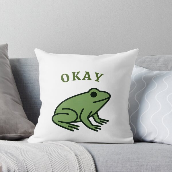 Item preview, Cute Okay Frog Minimalist Funny Meme Design designed and sold by Inka Moon Design.