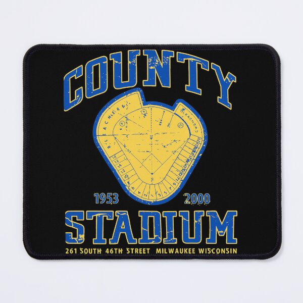 Item preview, Milwaukee County Stadium 1953-2000 Vintage Map designed and sold by WeirdHelgas.