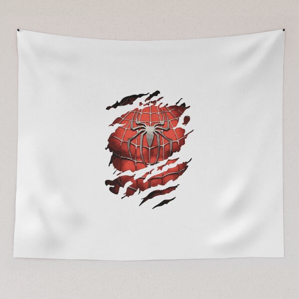 Item preview, Spider Symbol Breaking Through Red Suit Comic Inspired Artwork designed and sold by GeekMix.