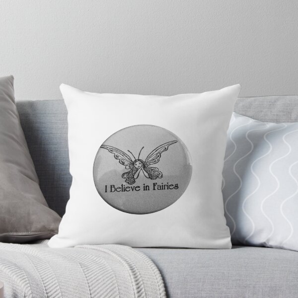 Item preview, Vintage whimsy I believe in fairies badge pin designed and sold by ellmoswrld.