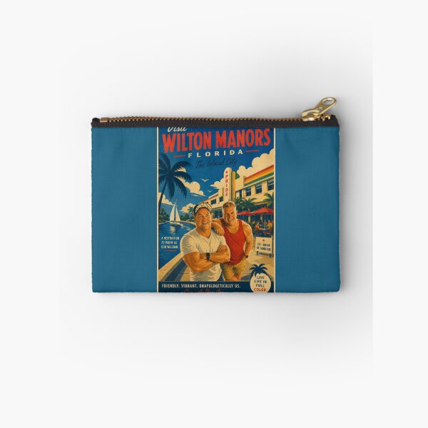 Item preview, Visit Wilton Manors Florida – The Island City Vintage Travel Poster designed and sold by Shirts With Pride.