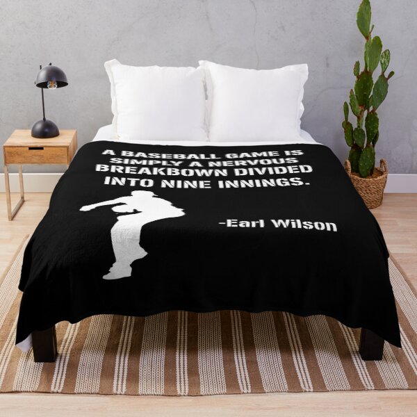 Item preview, Earl Wilson Baseball Nervous Breakdown Quote designed and sold by WeirdHelgas.