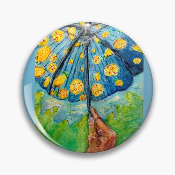 Artikelvorschau, Regenschirm in der Sonne und Wassertropfen @riseupdesignsart entworfen und verkauft von RiseUpDesignsArt.