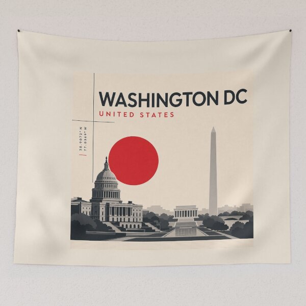 Item preview, Washington swiss style poster designed and sold by CMYKStudio.