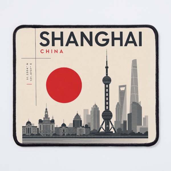 Item preview, Shangai swiss style poster designed and sold by CMYKStudio.