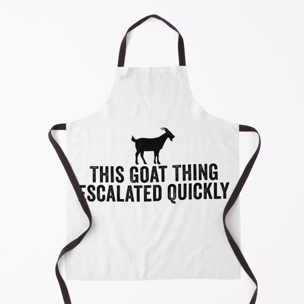 Item preview, This Goat Thing Escalated Quickly Funny Goat Lover Farm Animal Humor designed and sold by 76Valeria.