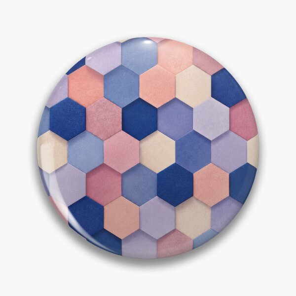 Item preview, Cobalt Blush Faceted Cube Modernist Pattern designed and sold by scicilysimonee.