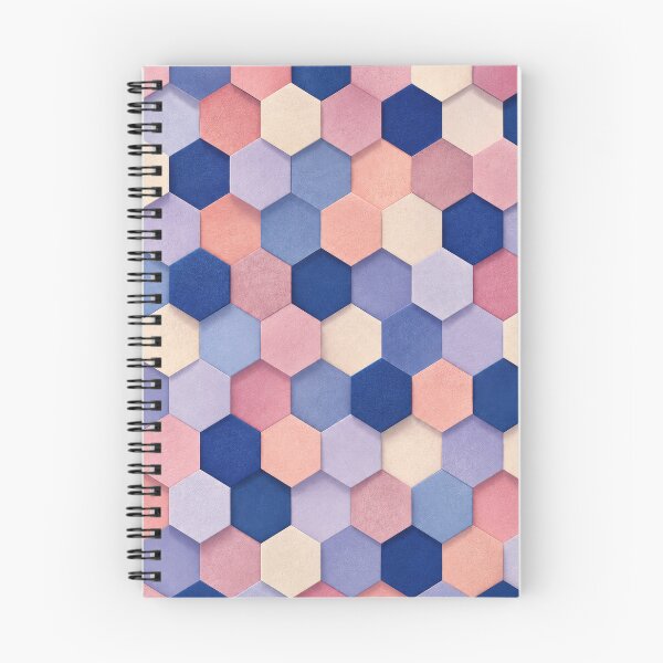 Item preview, Cobalt Blush Faceted Cube Modernist Pattern designed and sold by scicilysimonee.