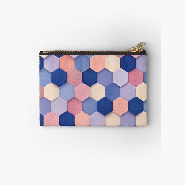 Item preview, Cobalt Blush Faceted Cube Modernist Pattern designed and sold by scicilysimonee.