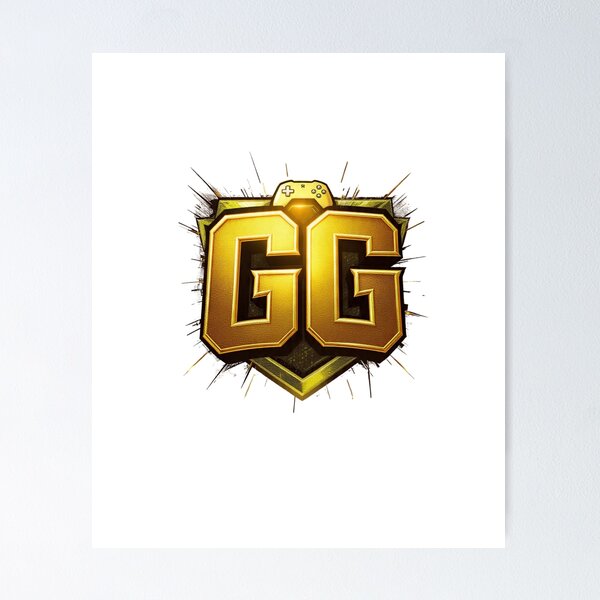 Item preview, GG Good Game Golden Gamer logo  designed and sold by LC&LCPlatform.