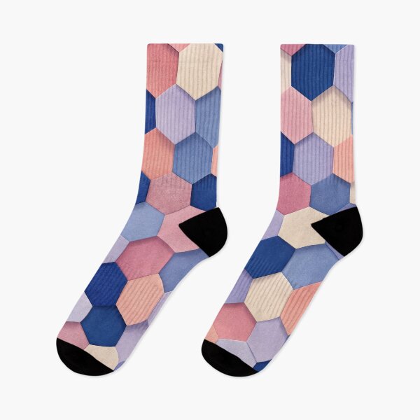 Item preview, Cobalt Blush Faceted Cube Modernist Pattern designed and sold by scicilysimonee.