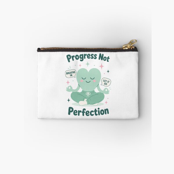 Item preview, Meditating Heart Progress Not Perfection designed and sold by NullSpacePrints.