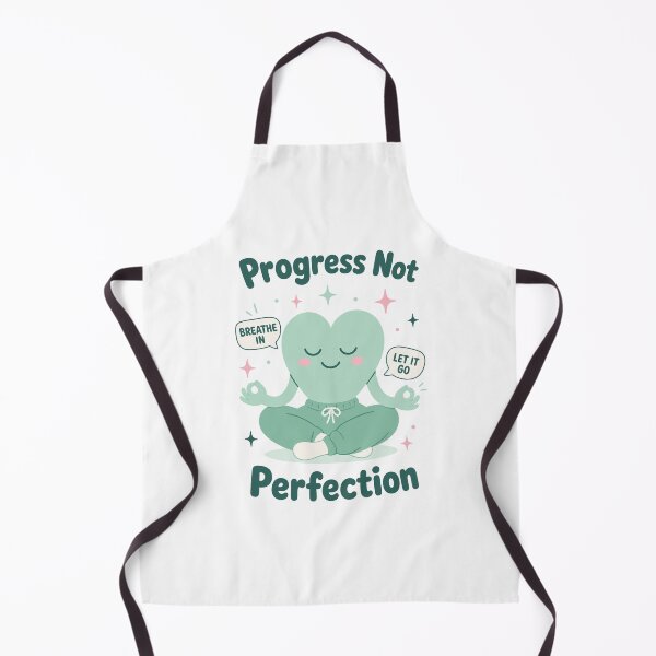 Item preview, Meditating Heart Progress Not Perfection designed and sold by NullSpacePrints.