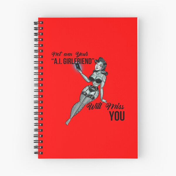 Item preview, not even your ai girlfriend will miss you (anti ai) designed and sold by remerasnerdas.