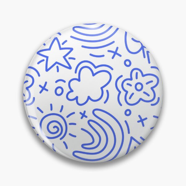 Item preview, Cute Nature Line Art - Minimalist Blue Sky Doodle designed and sold by Billy Morfo™.