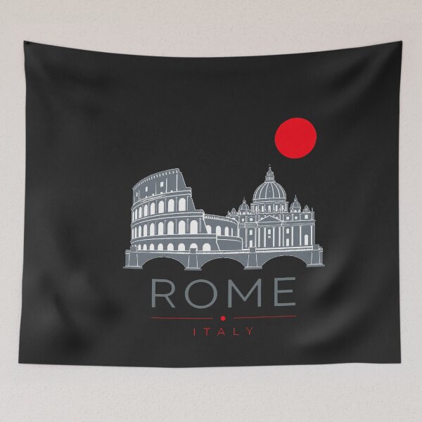 Item preview, Rome landmarks poster designed and sold by CMYKStudio.