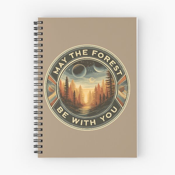 Item preview, May the Forest Be with You Retro Alien Forest Emblem designed and sold by Boddicca.