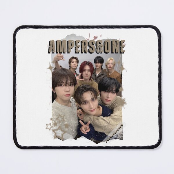 Item preview, AMPERS&ONEe Global KPOP Boy Group Black and White Collage Digital Art Portrait designed and sold by AJUNICE STUDIO.
