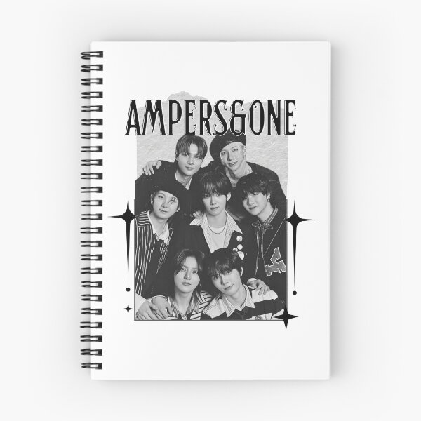 Item preview, AMPERS&ONEe Global KPOP Boy Group Black and White Collage Digital Art Portrait designed and sold by AJUNICE STUDIO.