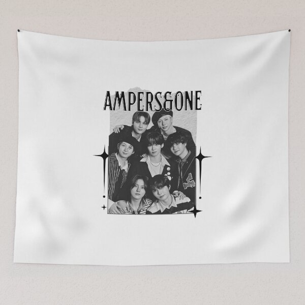 Item preview, AMPERS&ONEe Global KPOP Boy Group Black and White Collage Digital Art Portrait designed and sold by AJUNICE STUDIO.