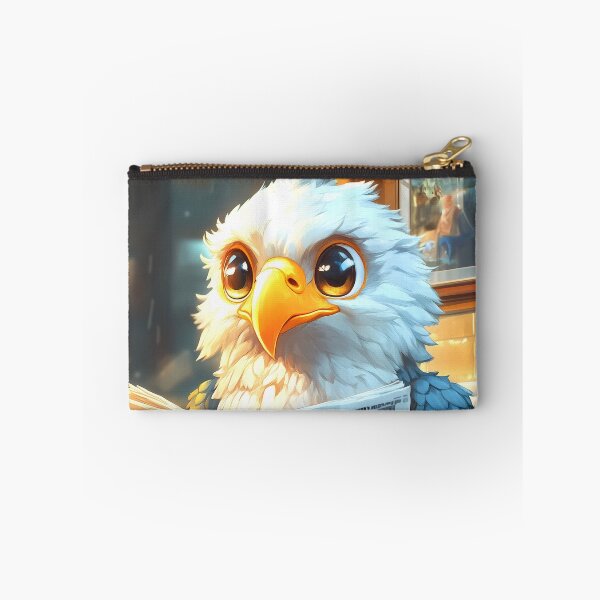 Item preview, Bald Eagle Newspaper Reader Bathroom Kawaii Bird Humor designed and sold by mildaclairmo.