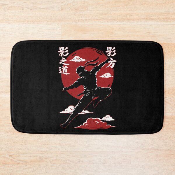 Item preview, Ninja Silhouette Red Sun Warrior designed and sold by Nihonify.