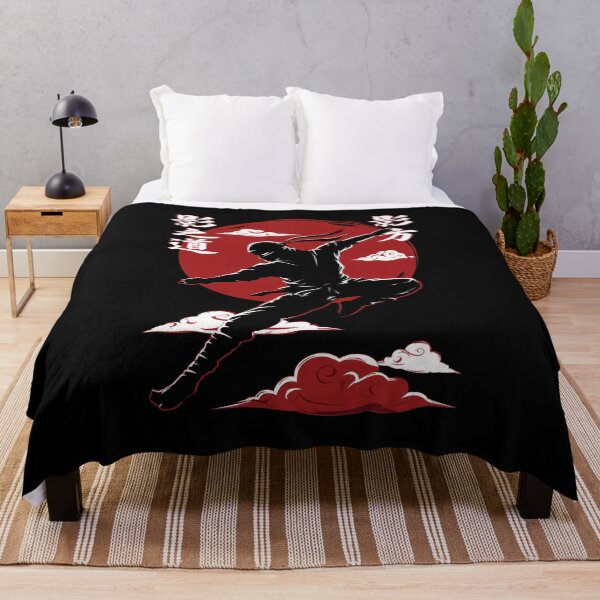 Item preview, Ninja Silhouette Red Sun Warrior designed and sold by Nihonify.