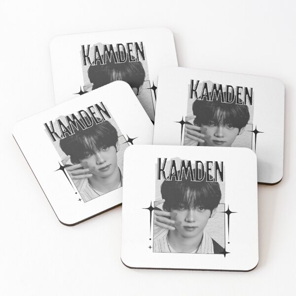 Item preview, AMPERS&ONEe Kamden Global KPOP Boy Group Black and White Collage Digital Art Portrait designed and sold by AJUNICE STUDIO.