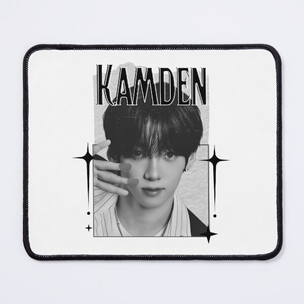 Item preview, AMPERS&ONEe Kamden Global KPOP Boy Group Black and White Collage Digital Art Portrait designed and sold by AJUNICE STUDIO.