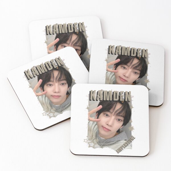 Item preview,  AMPERS&ONEe Kamden Global KPOP Boy Group Black and White Collage Digital Art Portrait designed and sold by AJUNICE STUDIO.