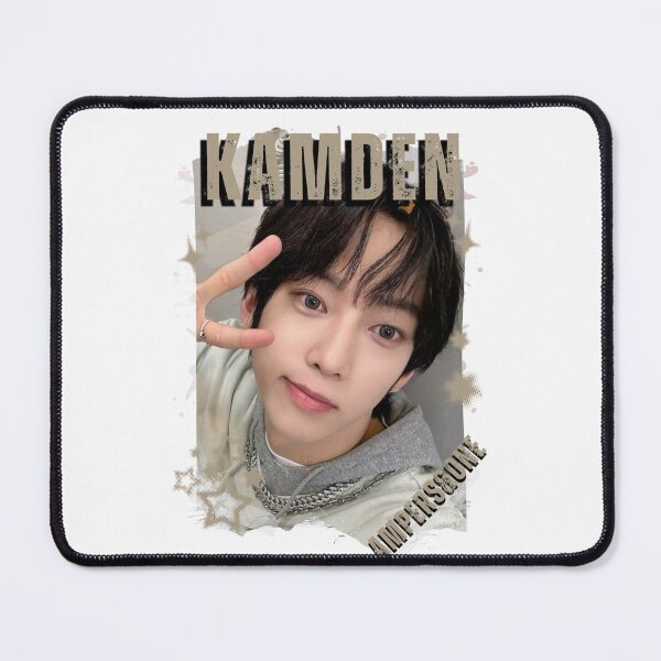Item preview,  AMPERS&ONEe Kamden Global KPOP Boy Group Black and White Collage Digital Art Portrait designed and sold by AJUNICE STUDIO.