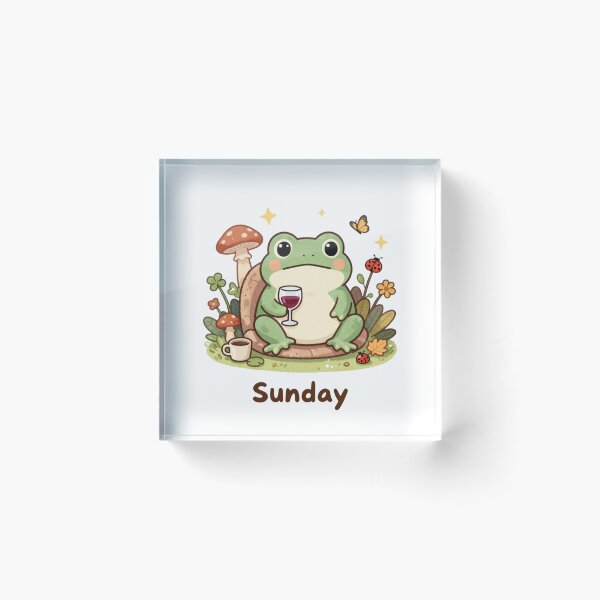 Item preview, Cozy Sunday Frog designed and sold by Cozy Chaos Studio Co.
