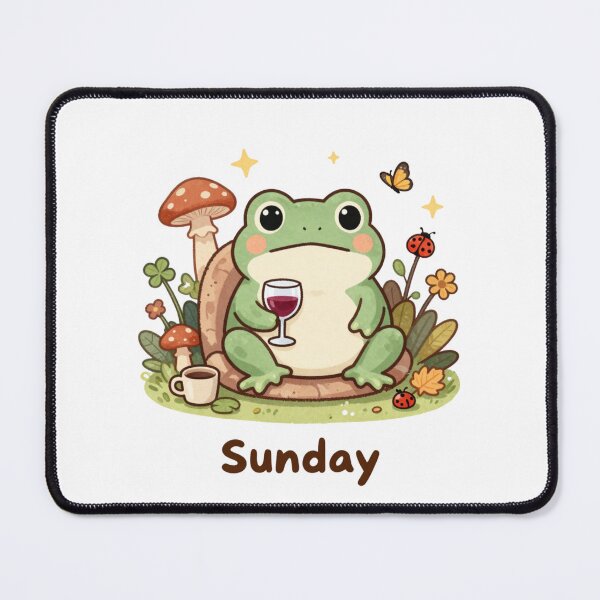 Item preview, Cozy Sunday Frog designed and sold by Cozy Chaos Studio Co.