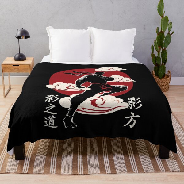 Item preview, Ninja Silhouette Red Sun Warrior designed and sold by Nihonify.