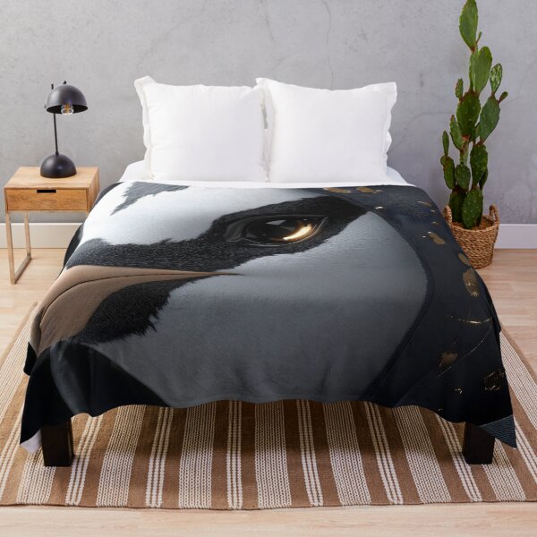 Item preview, Penguin Hooded Gold Splatter Dark Fantasy Bird designed and sold by mildaclairmo.