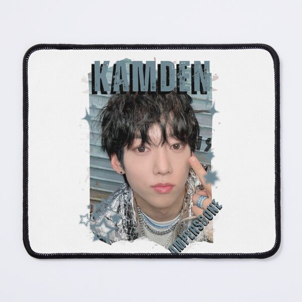 Item preview, AMPERS&ONEe Kamden Global KPOP Boy Group Black and White Collage Digital Art Portrait designed and sold by AJUNICE STUDIO.