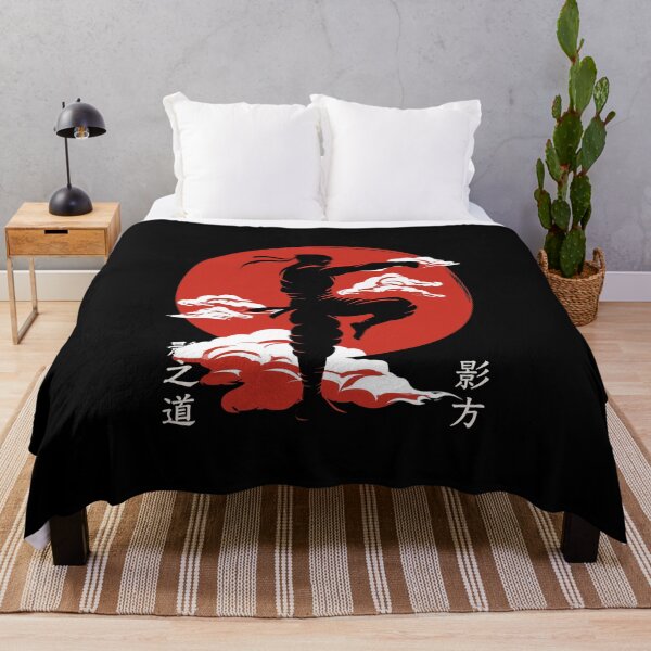 Item preview, Ninja Silhouette Red Sun Warrior designed and sold by Nihonify.