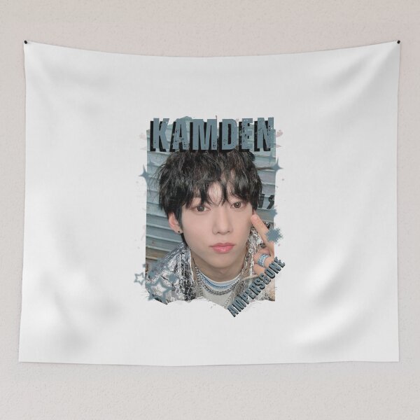 Item preview, AMPERS&ONEe Kamden Global KPOP Boy Group Black and White Collage Digital Art Portrait designed and sold by AJUNICE STUDIO.